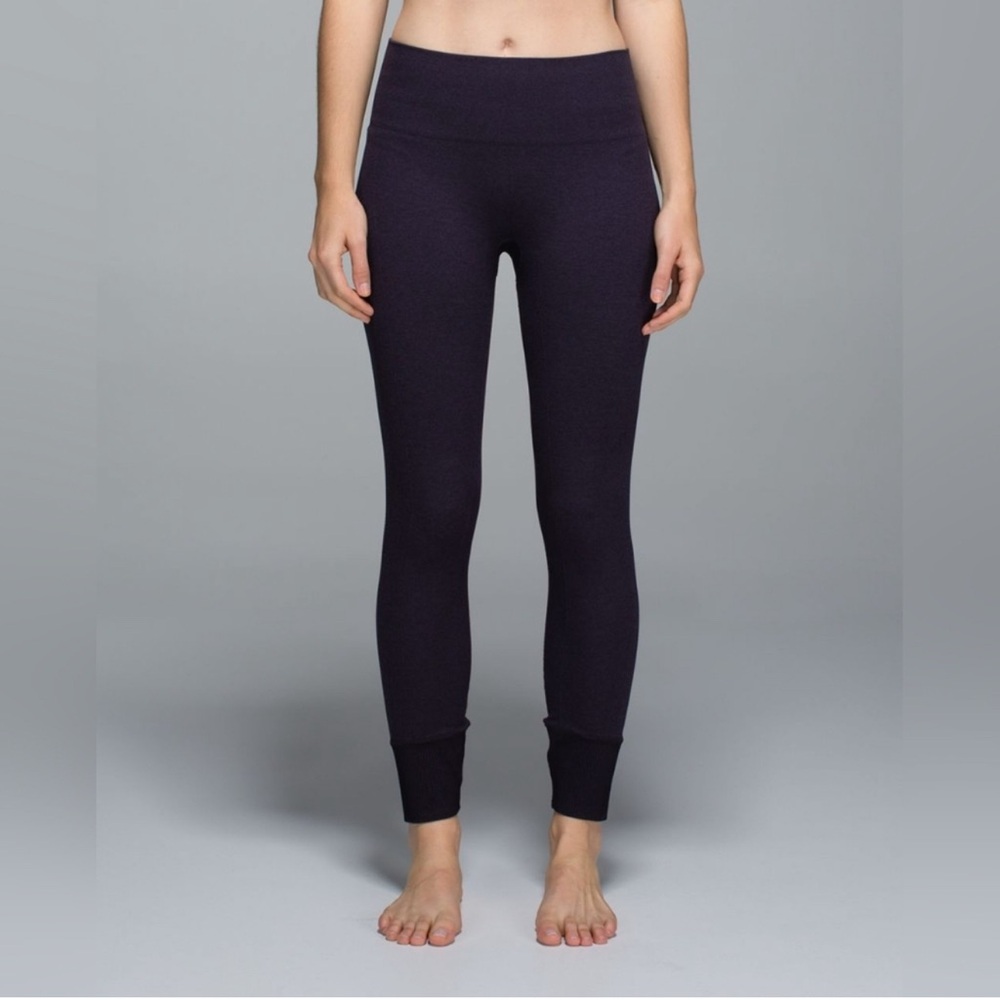 Lululemon Ebb To Street Pant 25"(Heathered Black Grape)